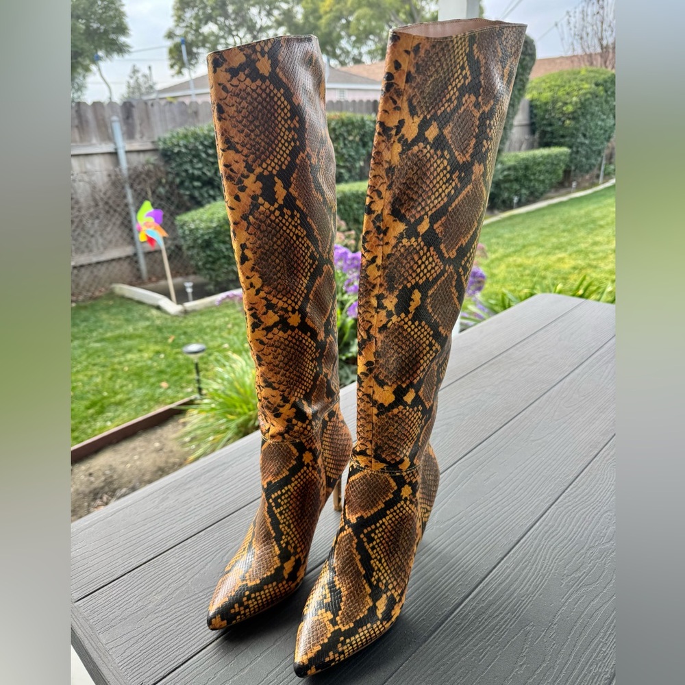 Steve Madden python long boots - Picture 4 of 12